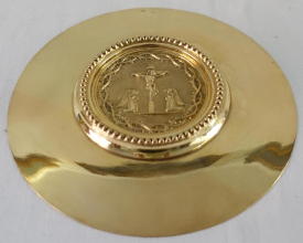 Antique solid silver gilt French Baroque Chalice